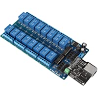 1 unidad de módulo de controlador de control de relé Ethernet de red- servidor WEB de red LAN WAN con interfaz RJ 45…